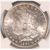 Image 2 : 1891-CC MORGAN SILVER DOLLAR, "SPITTING EAGLE VARIETY" VAM-3, NGC MS-63+  WHITE!