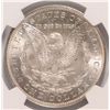 Image 3 : 1891-CC MORGAN SILVER DOLLAR, "SPITTING EAGLE VARIETY" VAM-3, NGC MS-63+  WHITE!