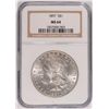Image 1 : 1897 MORGAN SILVER DOLLAR, NGC MS-64  WHITE!