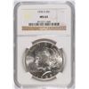 Image 1 : 1935-S PEACE SILVER DOLLAR, NGC MS-63  BLAST WHITE!