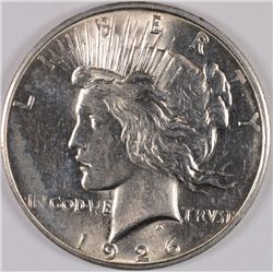 1926-D PEACE SILVER DOLLAR, MS-63
