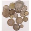 Image 1 : LOT OF ( 16 ) FOREIGN SILVER COINS, MANY LARGER COINS!