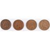Image 1 : LOT OF ( 4 ) XF/AU INDIAN HEAD CENTS: 1884, 1906, 1907 AND 1908 ALL NICE