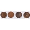 Image 1 : LOT OF ( 4 ) BETTER DATE INDIAN HEAD CENTS: 1864, 1873, 1875, 1876,  ALL VG