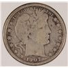 Image 1 : 1907-D BARBER HALF DOLLAR F/VF