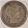 Image 1 : 1907-O BARBER HALF DOLLAR VF-30