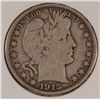 Image 1 : 1915-D BARBER HALF DOLLAR VF-30