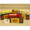Image 1 : Four boxed Matchbox Major cars, No 1 Earth Scraper, No 1 BP Tanker, No 2 Ice Cream Truck and No 8…