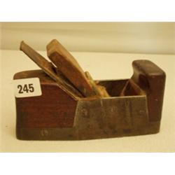 19c brass and metal cast smoothing plane…