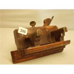 19c brass and wooden moulding plane…