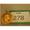 Image 1 : 22ct gold Mappin and Webb medallion entitled 'Hackney Horses' weight 42.5 g circa 1905…