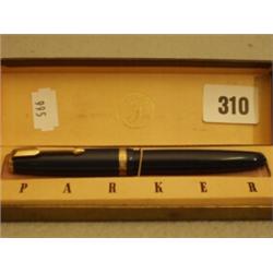 Boxed Parker 51 fountain pen with 14ct nib…