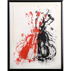 Arman, Viiolents Violin II, Serigraph