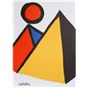 Image 1 : Alexander Calder, Pyramids and Sun, Lithograph