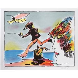 Peter Max, Runner and Flying Sage, Lithograph