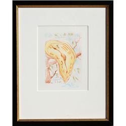 Salvador Dali, Melting Clock, Restrike Etching