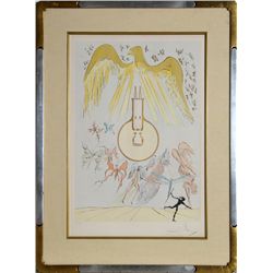Salvador Dali, L'Ampoule incandesence, Leonardo Da Vinci, Etching