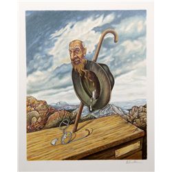 Israel Rubinstein, Old Age, Serigraph