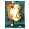 Image 1 : Igor Galanin, Cat in Chair, Serigraph