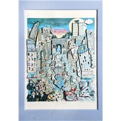 Charles Fazzino, Village Parade, 3-D Serigraph