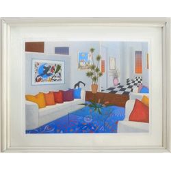 Francois Ledan, Interior with Miro, Serigraph