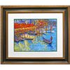 Image 1 : David Linton, Venetian Water Taxis, Watercolor and Pastel Drawing