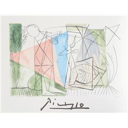 Pablo Picasso, Jouer de Flute et Gazelle, Lithograph