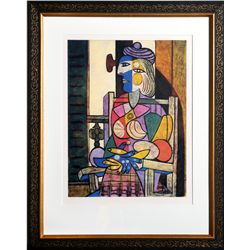 Pablo Picasso, Femme Assise Devant sa Fenetre, Lithograph
