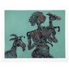 Image 1 : Shaih Lifa, Woman with Goats, Aquatint Etching