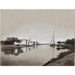 Laurent Marcel Salinas, Seascape 239, Watercolor Painting