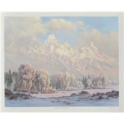 Clyde Aspevig, Morning in the Tetons, Offset Lithograph