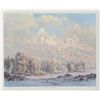 Image 1 : Clyde Aspevig, Morning in the Tetons, Offset Lithograph