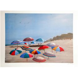 Jean L. Barton, Umbrellas, Lithograph