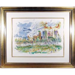 Wayne Ensrud, Central Park, Watercolor Painting