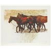 Image 1 : Henry Koehler, Three Horses, Lithograph