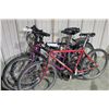Image 1 : 3 BIKES - RED NISHIKI MOUNTAIN, PURPLE PRECISION MOUNTAIN AND BLACK GIANT MOUNTAIN