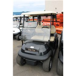 2008 BLACK CLUB CAR PRECIDENT ELECTRIC GOLF CART WITH CHARGER SERIAL #PH0843974738