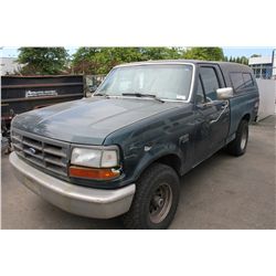 1995 FORD F150 XL VIN 1FTEF14Y7SLC15600