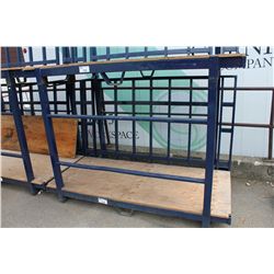 BLUE METAL STACKING SHEET CART