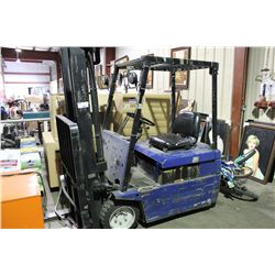 KOMATSU 3 STAGE MODEL T015M247 ELECTRIC FORKLIFT WITH FERRO FIVE CHARGER