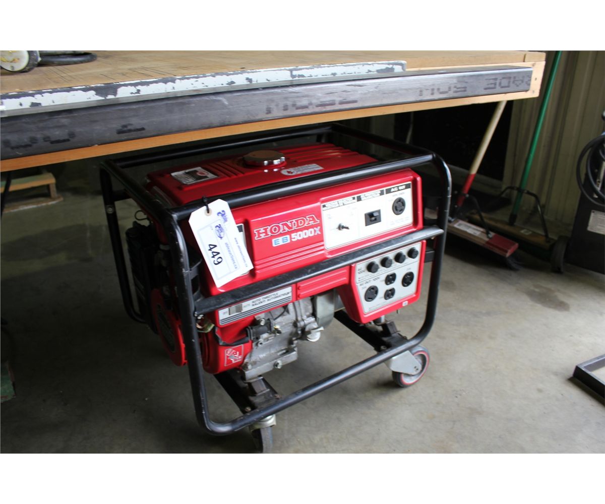 HONDA EB5000X GAS POWERED GENERATOR