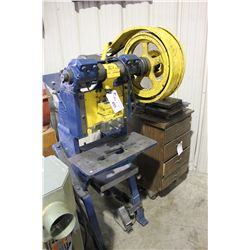 BLUE HEAVY DUTY ELECTRIC PUNCH PRESS WITH JIGS AND TOOLING