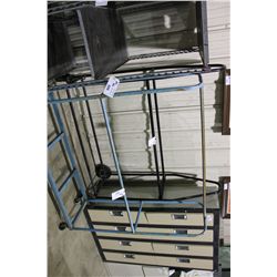 2 METAL TIRE RACKS