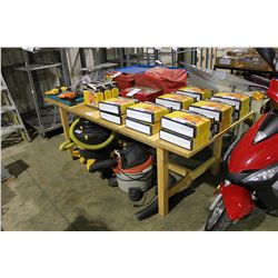 LARGE NATURAL WOOD WORK TABLE