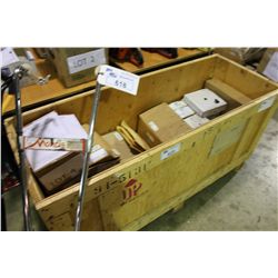 BOX OF ASSORTED ABRASIVE DISKS PRODUCTS TOTAL RETAIL VALUE OVER $3,000