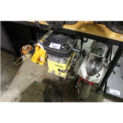 HEDGETRIMMER, LEAF BLOWER, PRESSURE WASHER AND POCKET BIKE