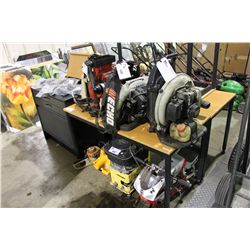 LOT OF ASSORTED IKEA TABLES AND CABINETS