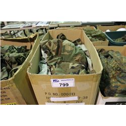 BOX OF WOODLAND CAMO JACKETS