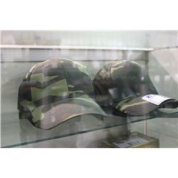 LOT OF FOREST CAMO CAPS