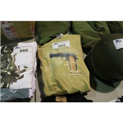 STACK OF JOHN M. BROWNING T-SHIRTS